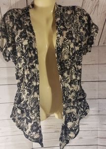 2 for 15 Eyeshadow Tan/Black Short Sleeve Cardigan